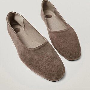 Massimo Dutti suede-like ballet flats, US9, NWB
